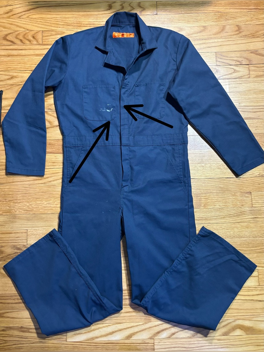 Red Kap Mens sz 40RG (M/L) length 29” Navy blue coveralls